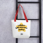 Load image into Gallery viewer, Gold Star White Tote Bag