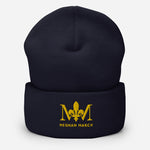 Load image into Gallery viewer, Meghan March Gold Logo Cuffed Beanie
