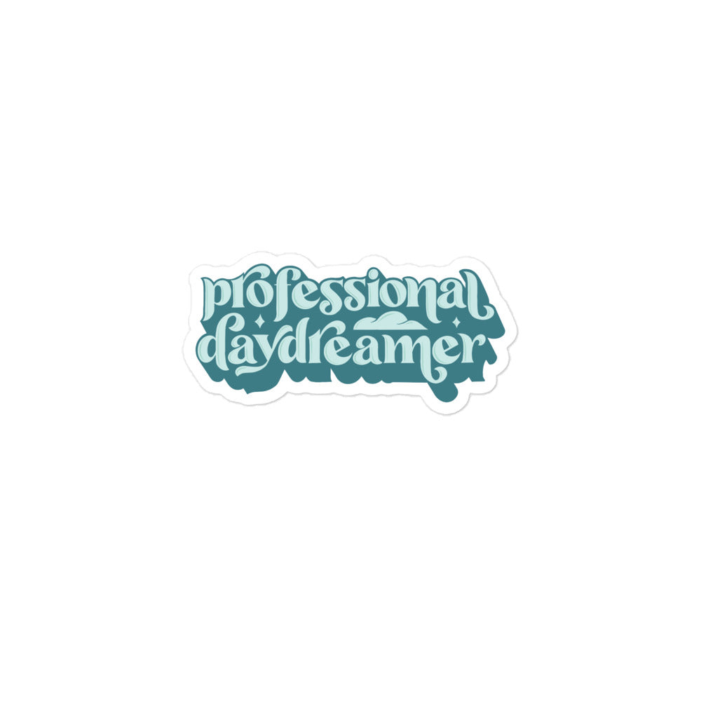 Professional Daydreamer Teal Sticker