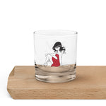 Load image into Gallery viewer, Red Dress Girl Rocks Glass