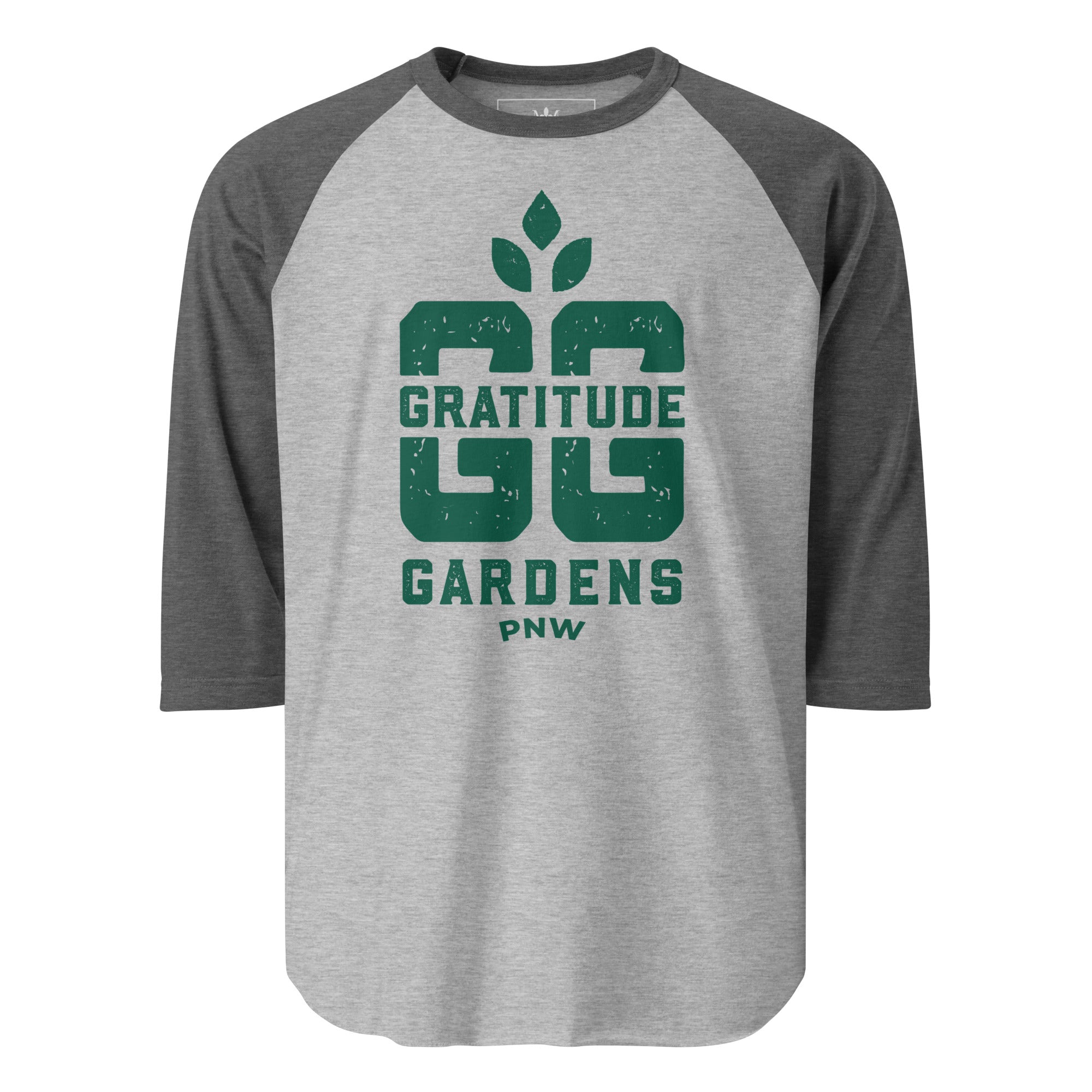 Gratitude Gardens Green 3/4 Sleeve Shirt