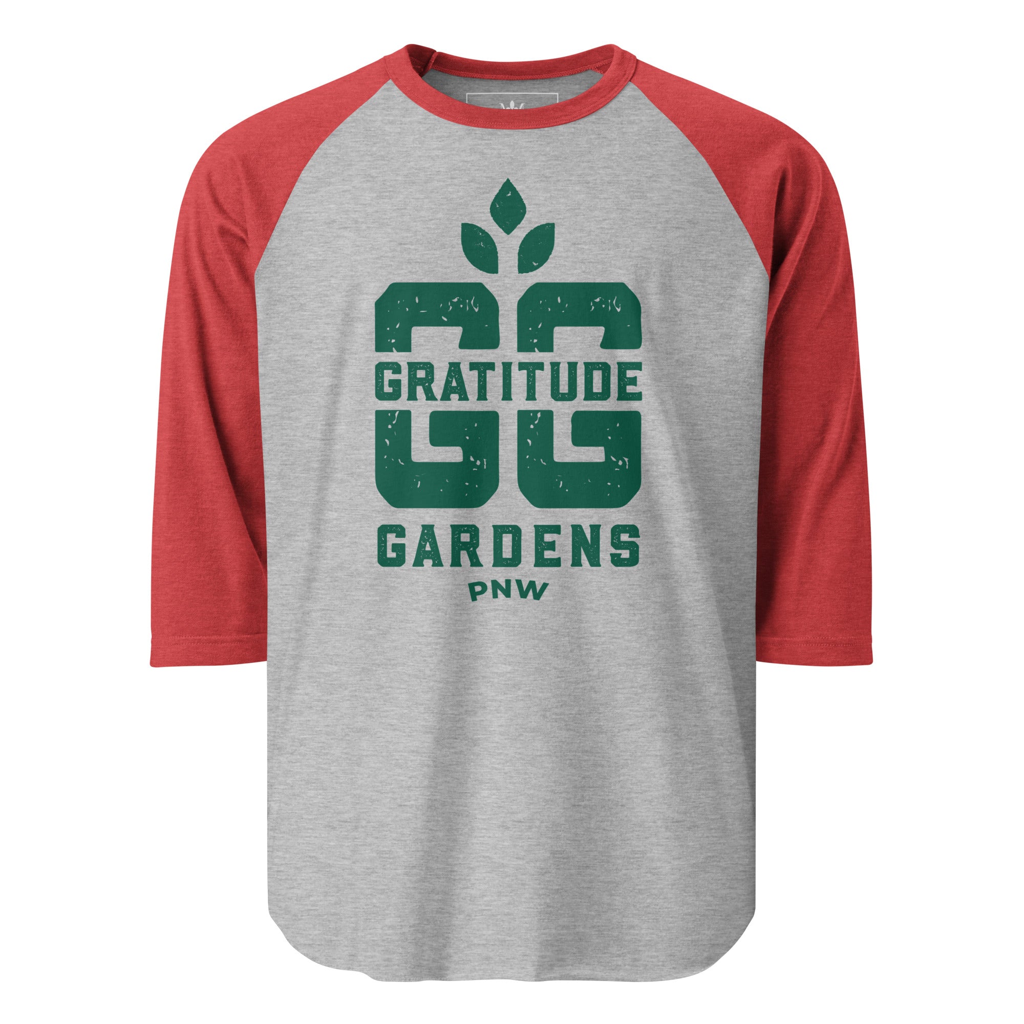 Gratitude Gardens Green 3/4 Sleeve Shirt