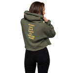 Load image into Gallery viewer, Beneath Series Heroes Crop Hoodie with Embroidered Logo