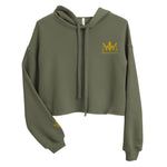 Load image into Gallery viewer, Beneath Series Heroes Crop Hoodie with Embroidered Logo