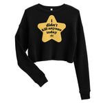 Load image into Gallery viewer, Gold Star Crop Sweatshirt
