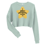 Load image into Gallery viewer, Gold Star Crop Sweatshirt