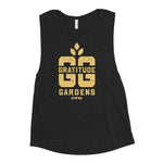 Load image into Gallery viewer, Gratitude Gardens Gold Ladies’ Muscle Tank
