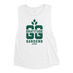 Load image into Gallery viewer, Gratitude Gardens Green Ladies’ Muscle Tank

