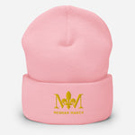 Load image into Gallery viewer, Meghan March Gold Logo Cuffed Beanie
