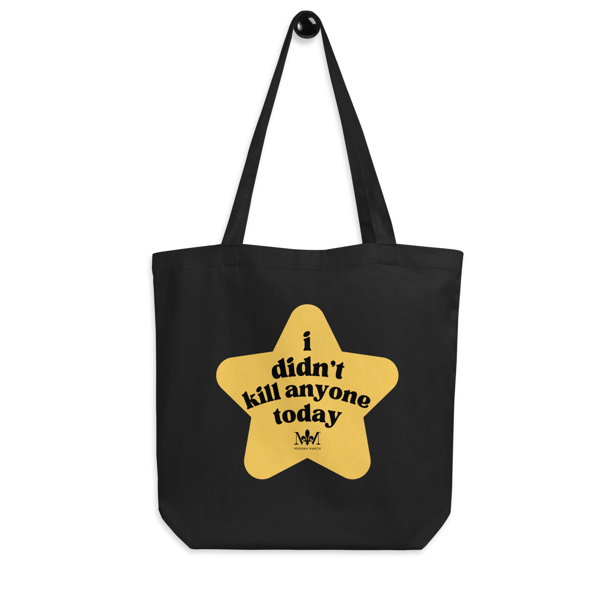 Gold Star Black Tote Bag