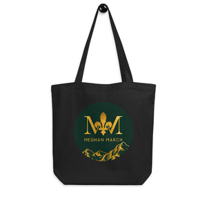 Meghan March Green Logo Tote Bag