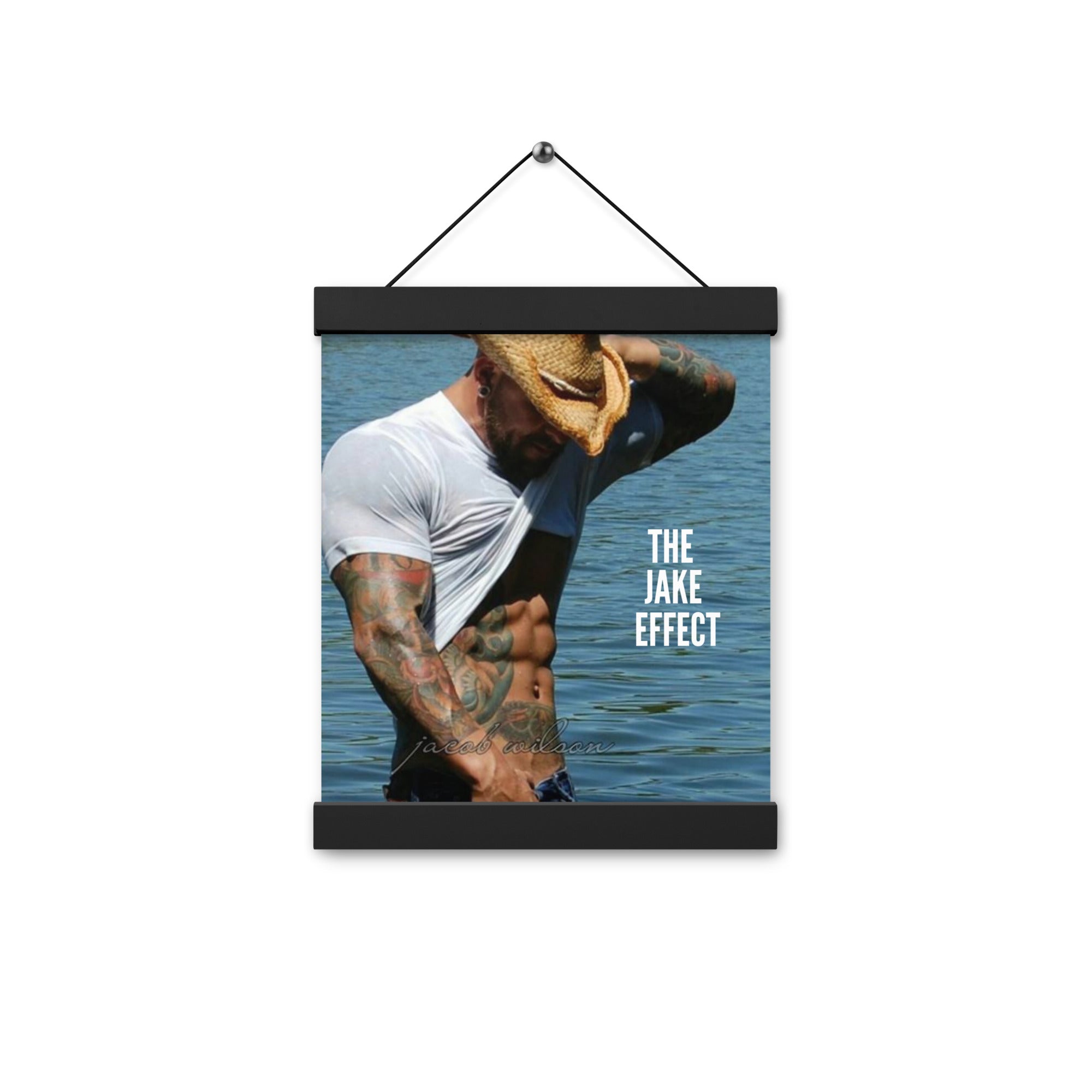Jake in a Lake Poster with hanger