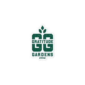 Gratitude Gardens Green Sticker