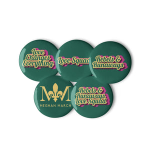 Love Squad Set of Pin Buttons