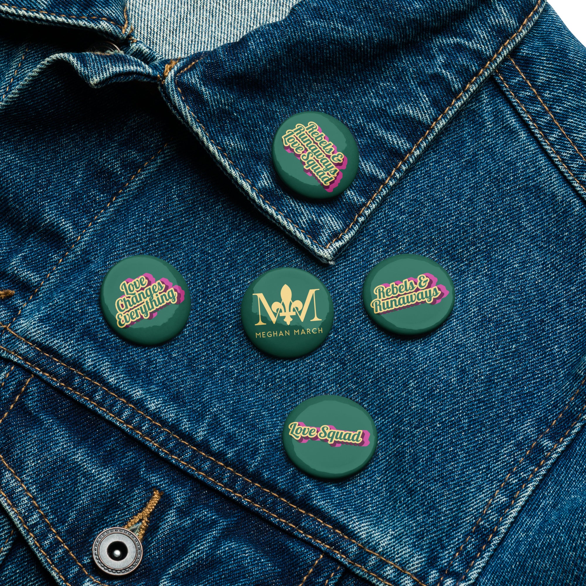 Love Squad Set of Pin Buttons
