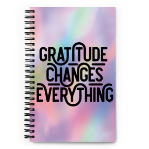 Gratitude Changes Everything Multicolor Notebook