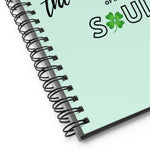 Load image into Gallery viewer, Luck is Woven Green Notebook

