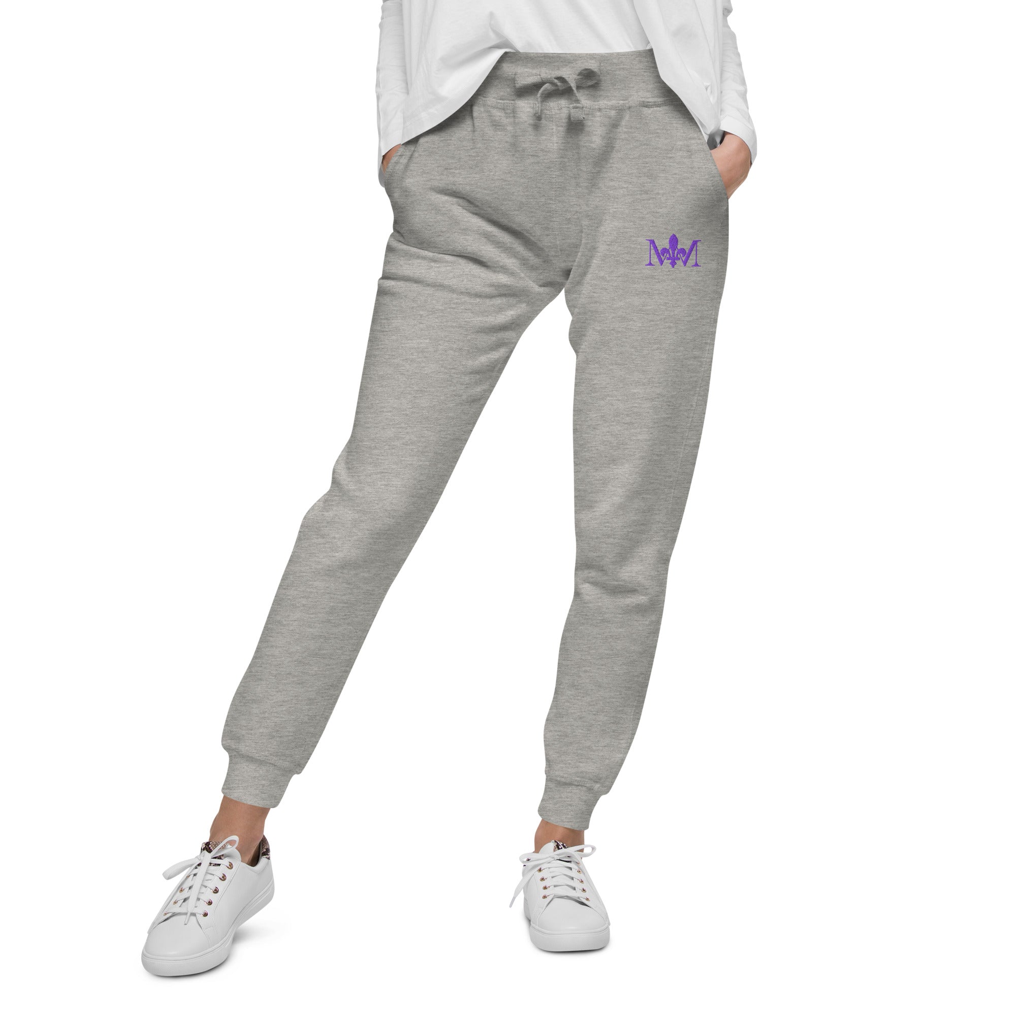 Meghan March Purple Unisex Fleece Sweatpants