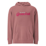 Load image into Gallery viewer, Be More Grateful Magenta Unisex Vintage Wash Premium Hoodie
