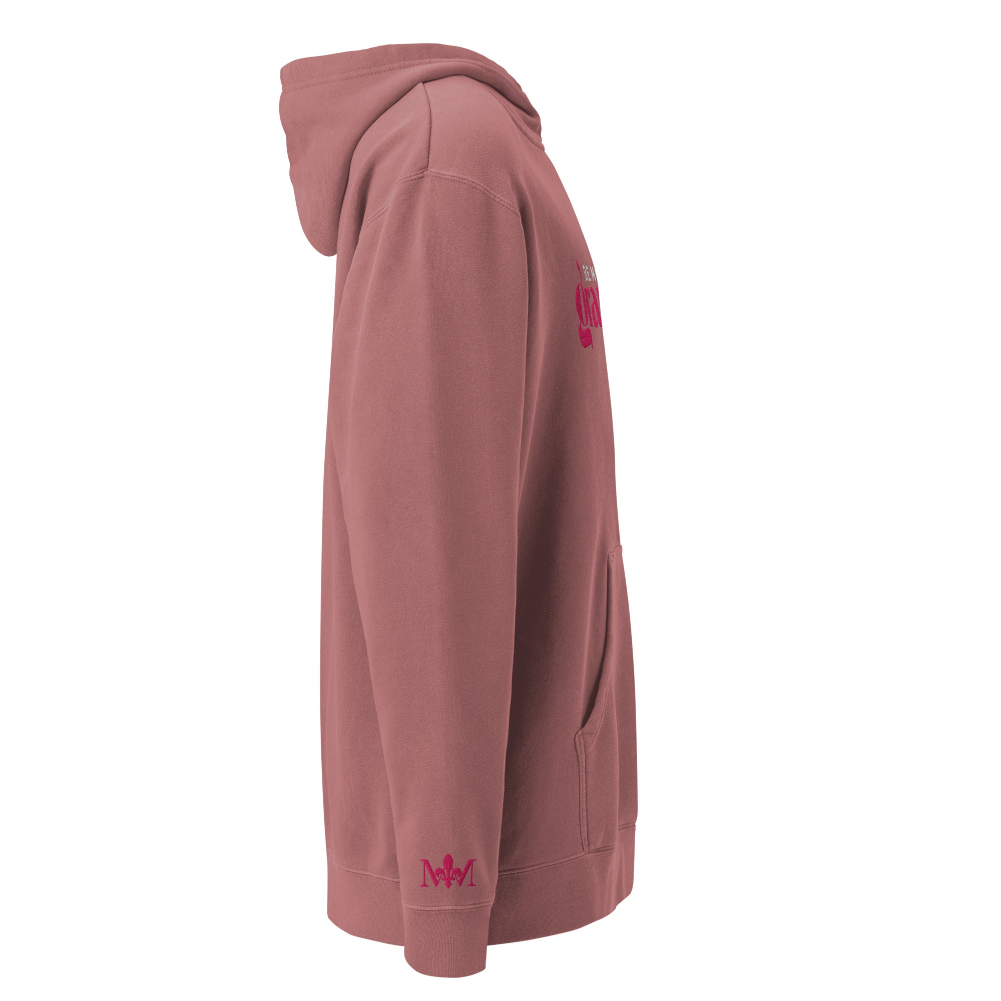 Be More Grateful Magenta Unisex Vintage Wash Premium Hoodie