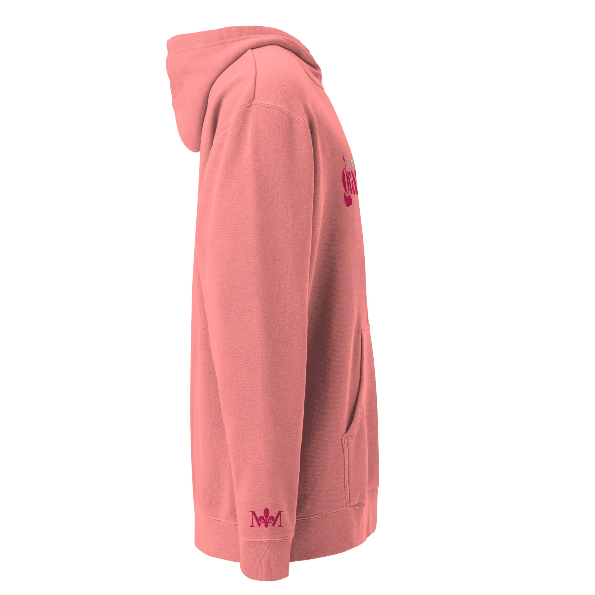 Be More Grateful Magenta Unisex Vintage Wash Premium Hoodie