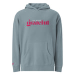 Load image into Gallery viewer, Be More Grateful Magenta Unisex Vintage Wash Premium Hoodie
