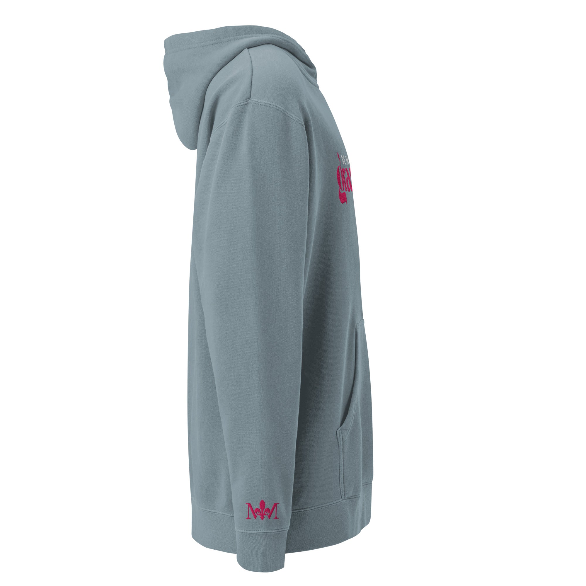 Be More Grateful Magenta Unisex Vintage Wash Premium Hoodie
