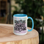 Load image into Gallery viewer, Gratitude Changes Everything Multicolor Mug 15 oz
