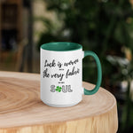 Load image into Gallery viewer, Luck is Woven Mug 15 oz

