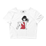 Load image into Gallery viewer, Red Dress Girl Women’s Crop Tee
