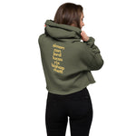 Load image into Gallery viewer, Beneath Series Heroes Crop Hoodie with Embroidered Logo

