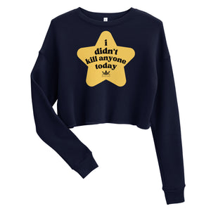 Gold Star Crop Sweatshirt
