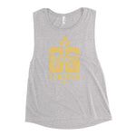 Load image into Gallery viewer, Gratitude Gardens Gold Ladies’ Muscle Tank
