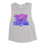 Load image into Gallery viewer, Gratitude Gradient Ladies’ Muscle Tank
