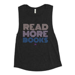 Load image into Gallery viewer, Read More Books Blue Ladies’ Muscle Tank

