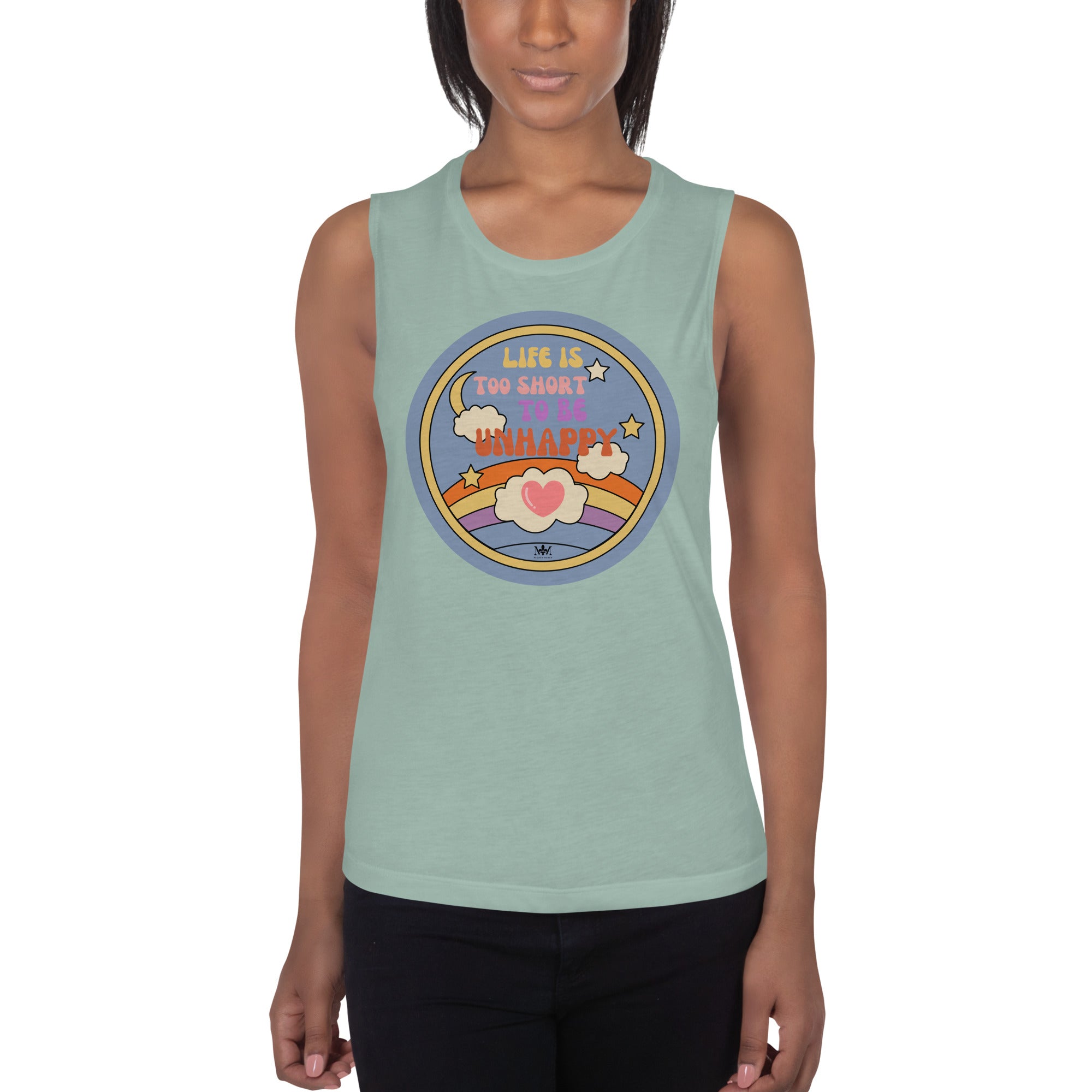 Life is Too Short Ladies’ Muscle Tank