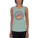 Load image into Gallery viewer, Life is Too Short Ladies’ Muscle Tank
