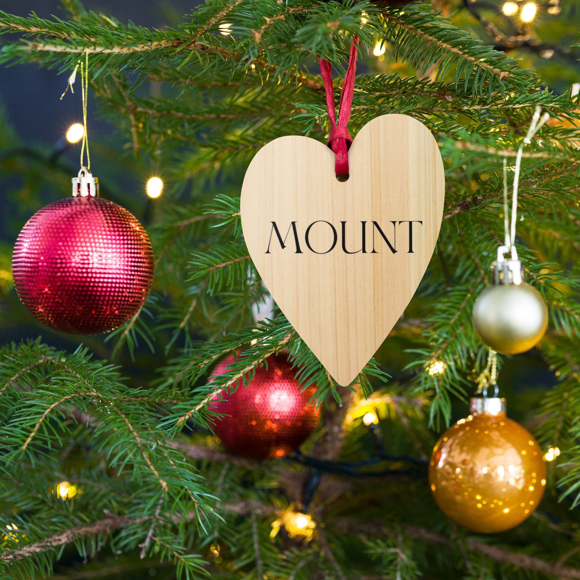 Mount Wooden Ornament