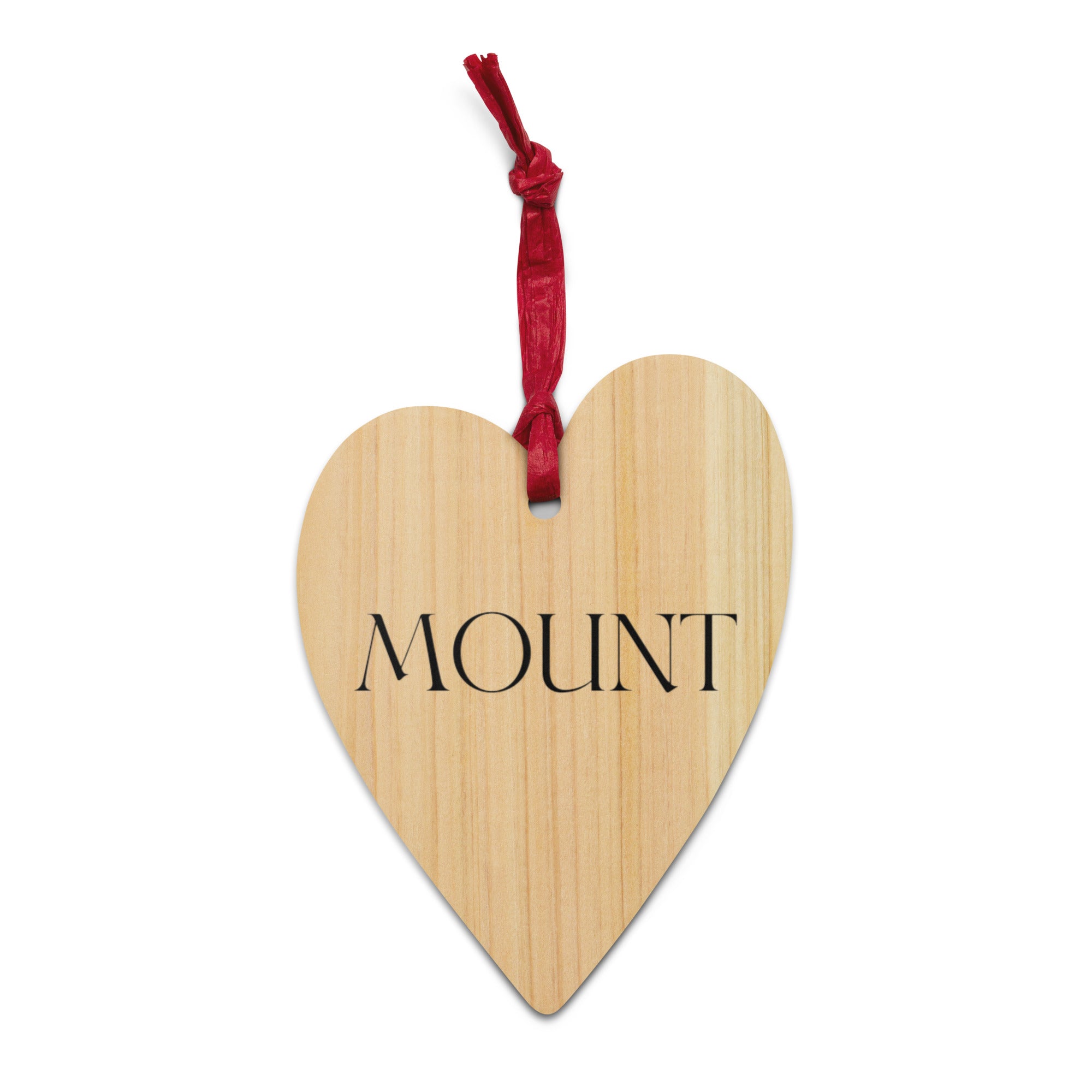 Mount Wooden Ornament