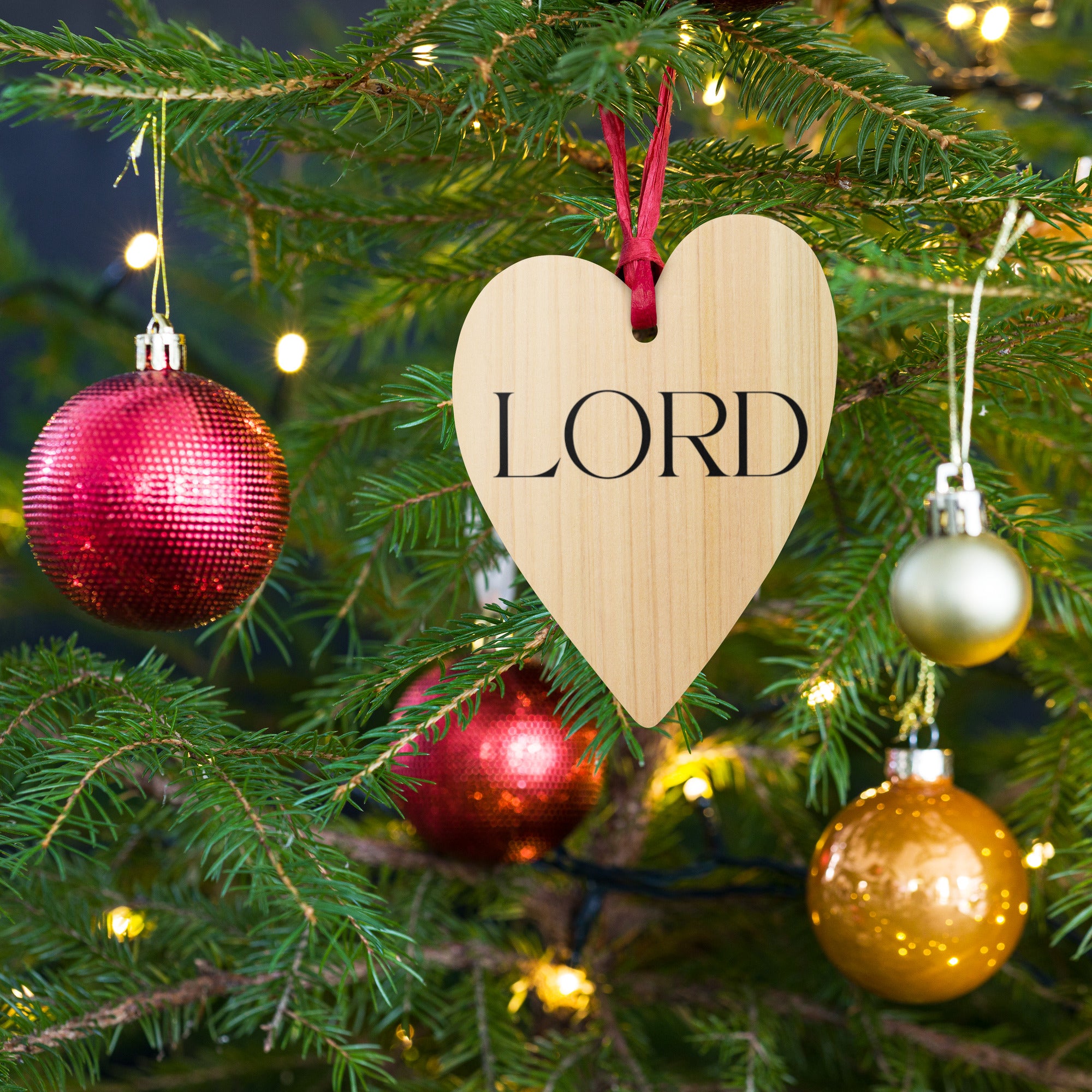 Lord Wooden Ornament