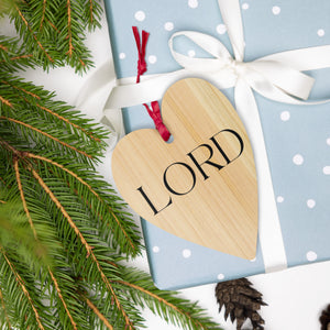 Lord Wooden Ornament